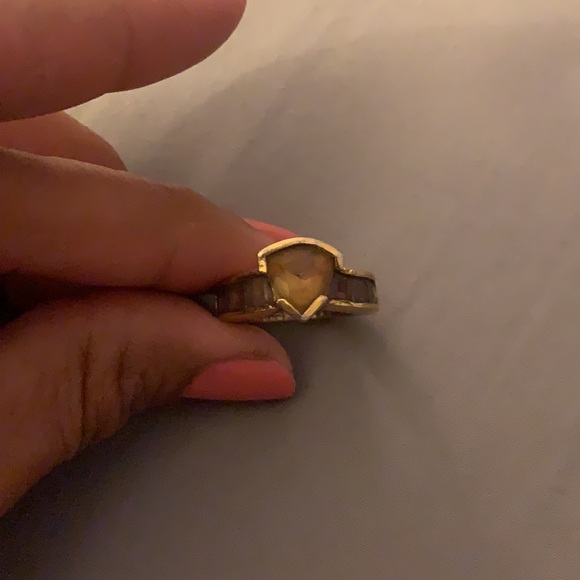 Retro citrine/alexandrite ring - Picture 13 of 13